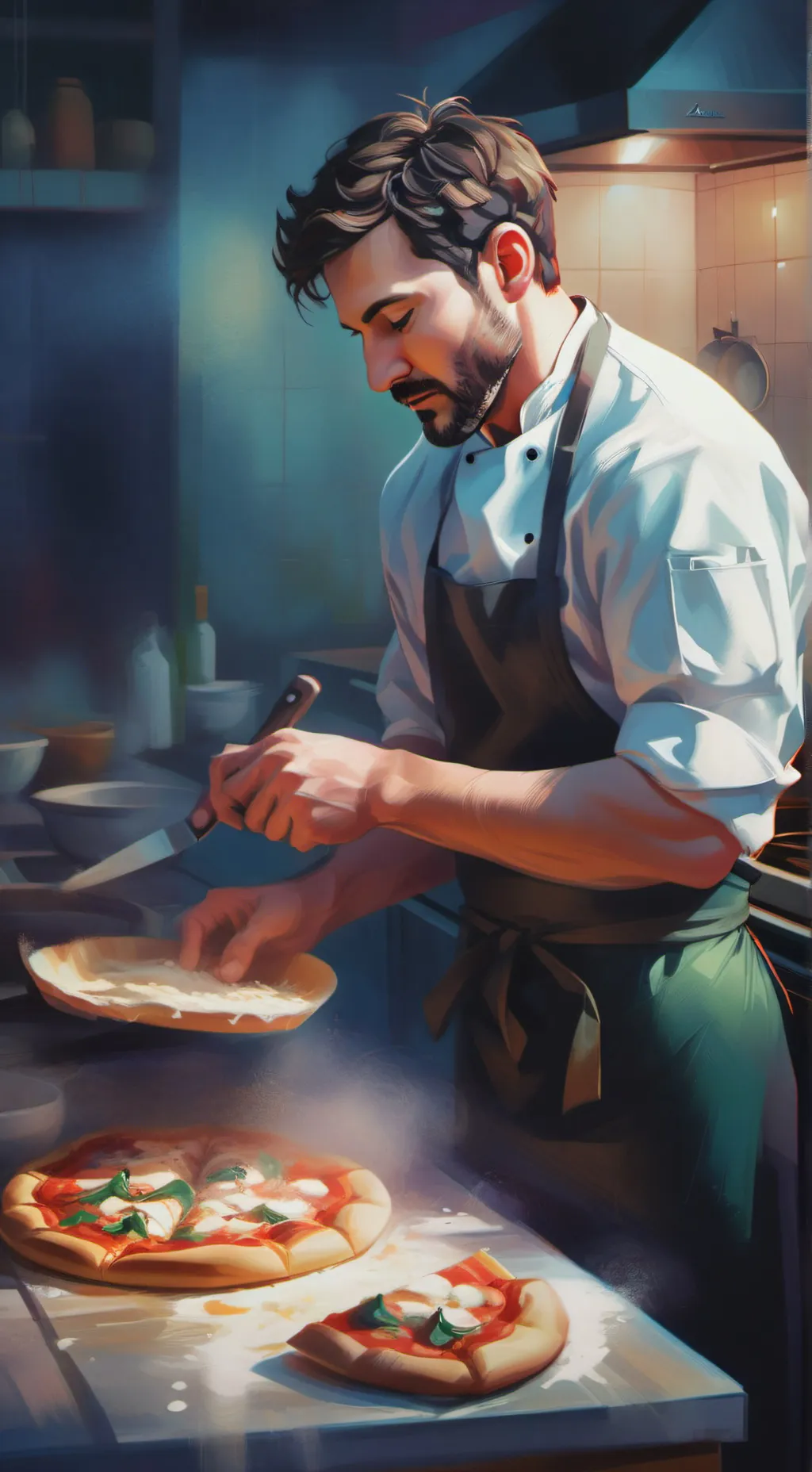 ai character: pizzero background