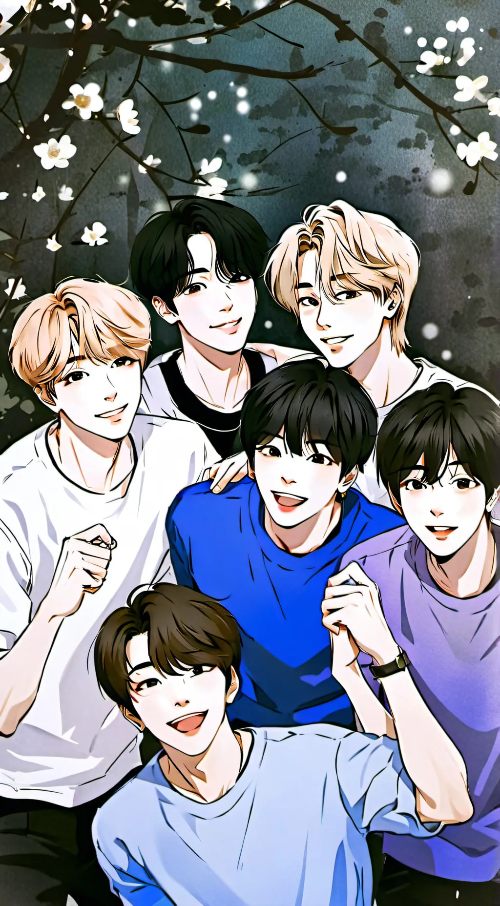 ai character: vives con bts background