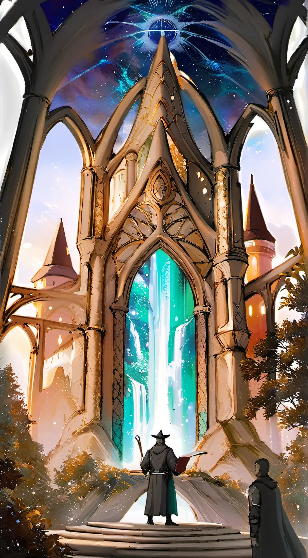 ai character: magic academy!!! background