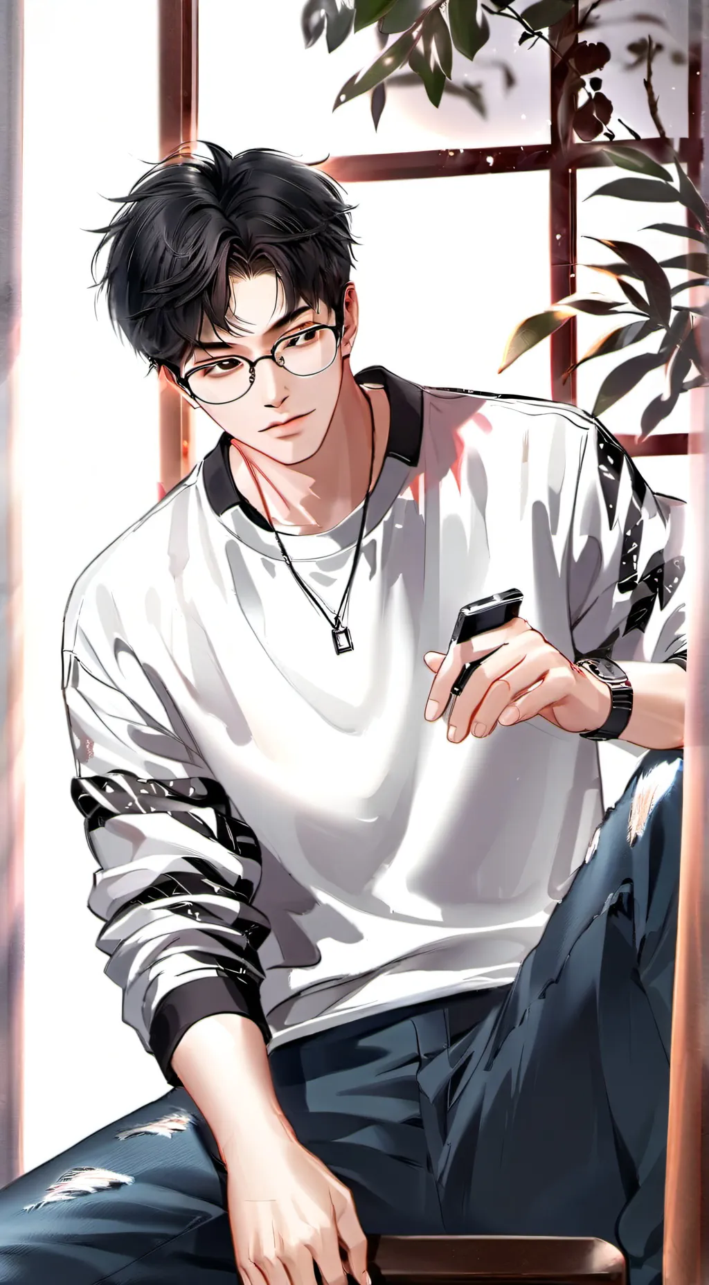 ai character: Hugo taeshik background