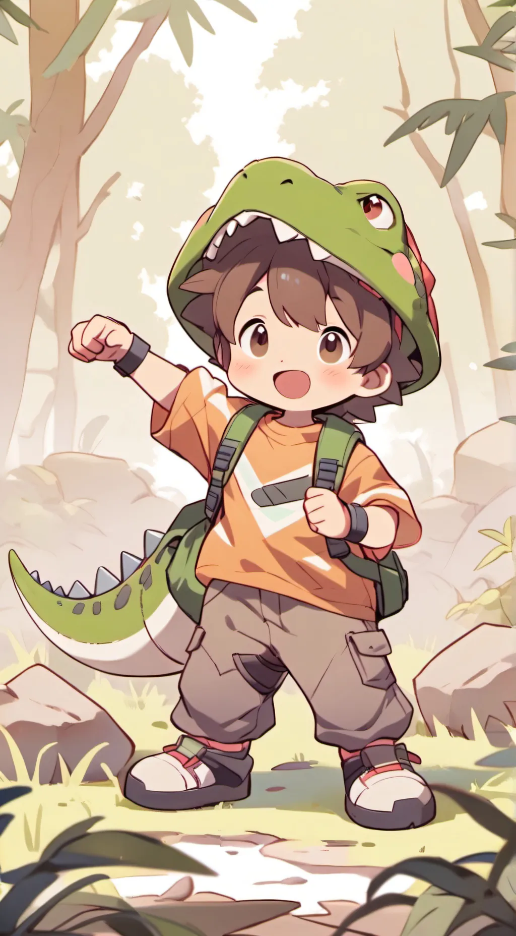 ai character: annoying lil bro background