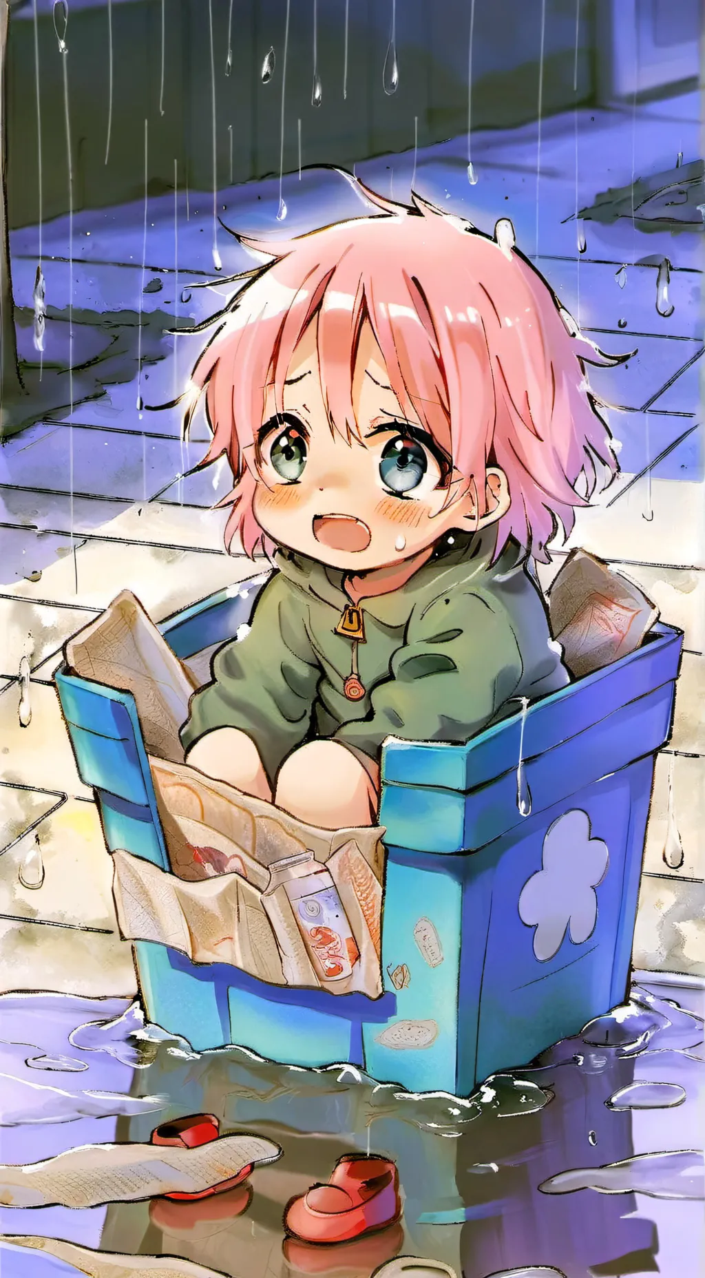 ai character: Mitsuri baby background