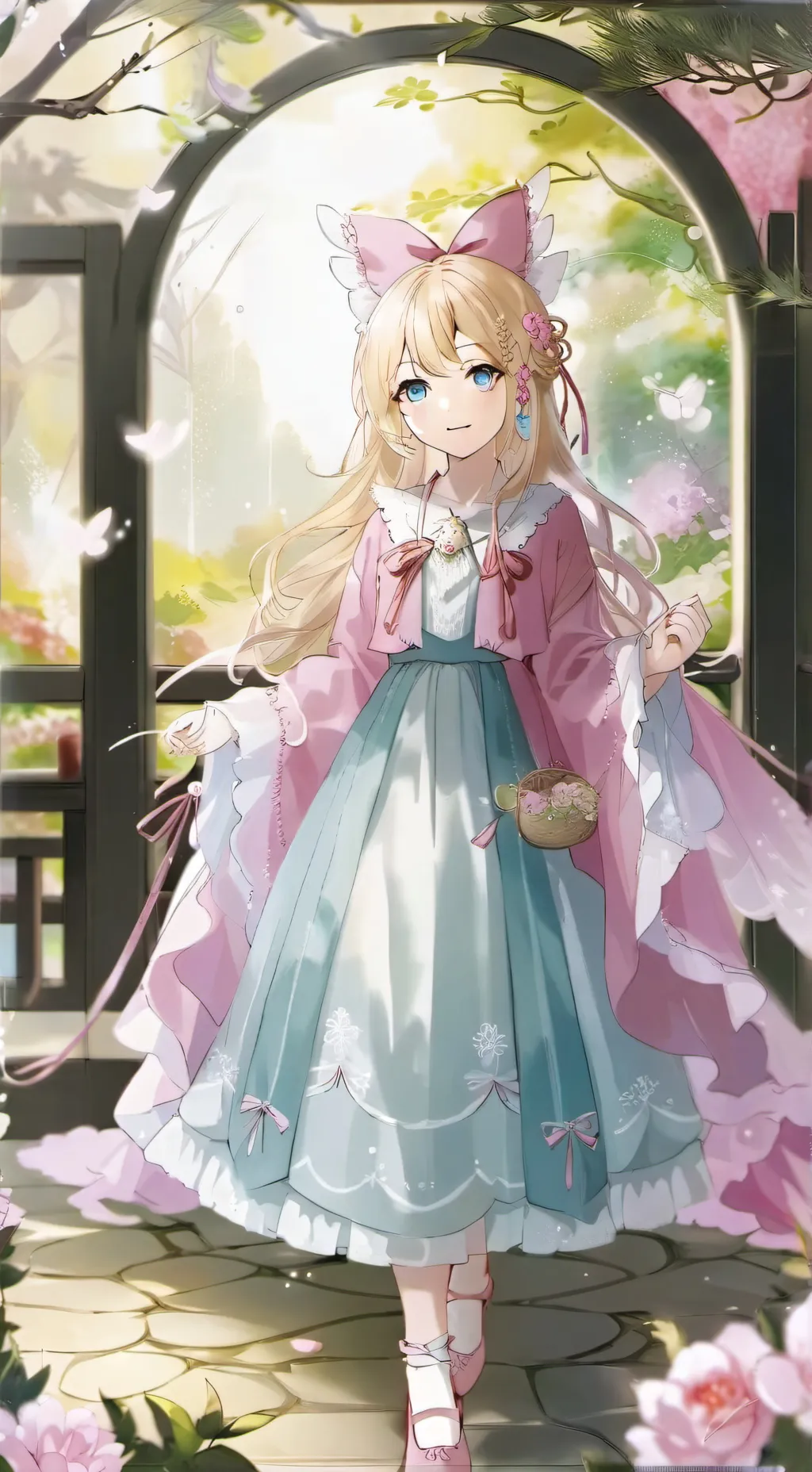 ai character: Flora background