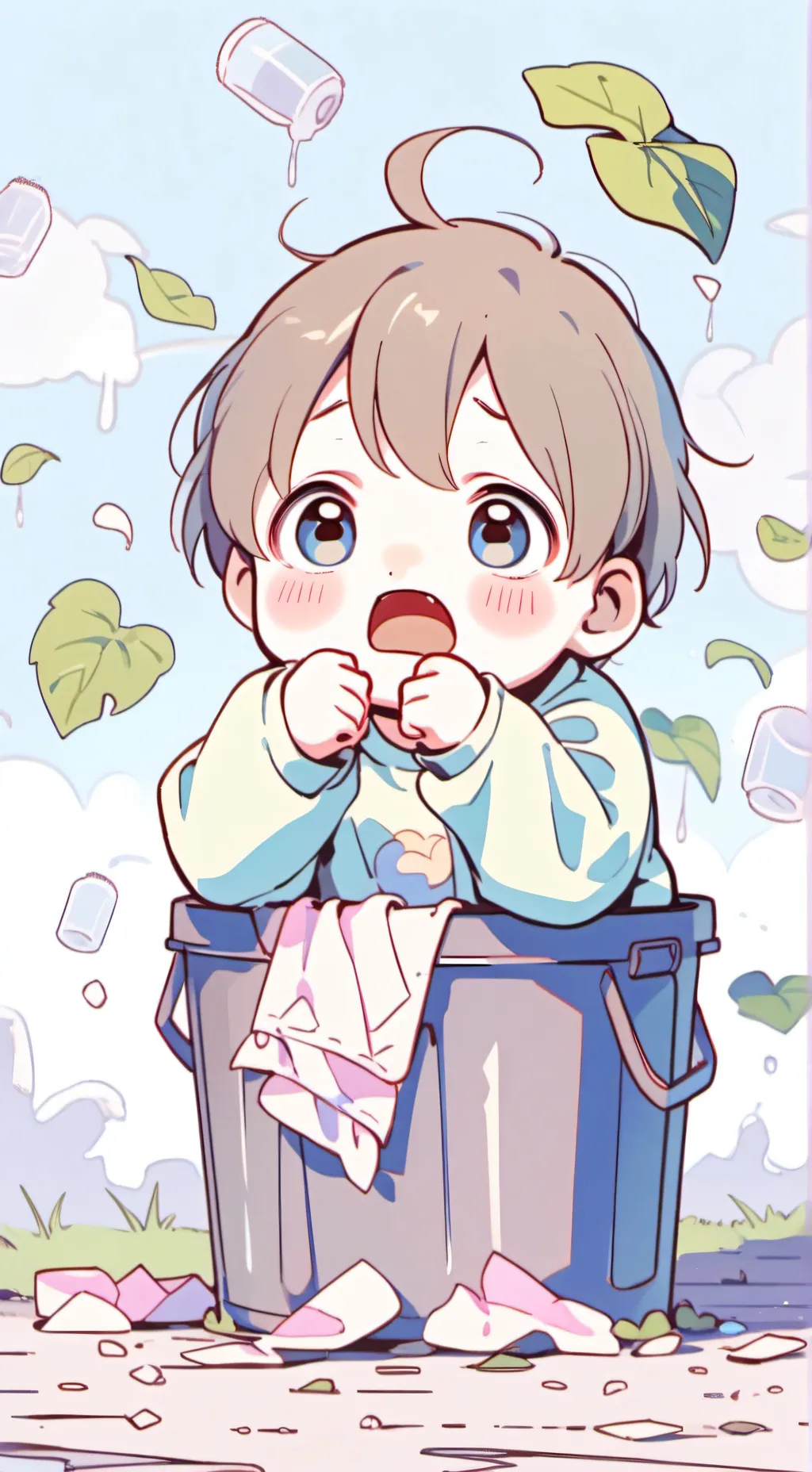 ai character: Baby Emily u background