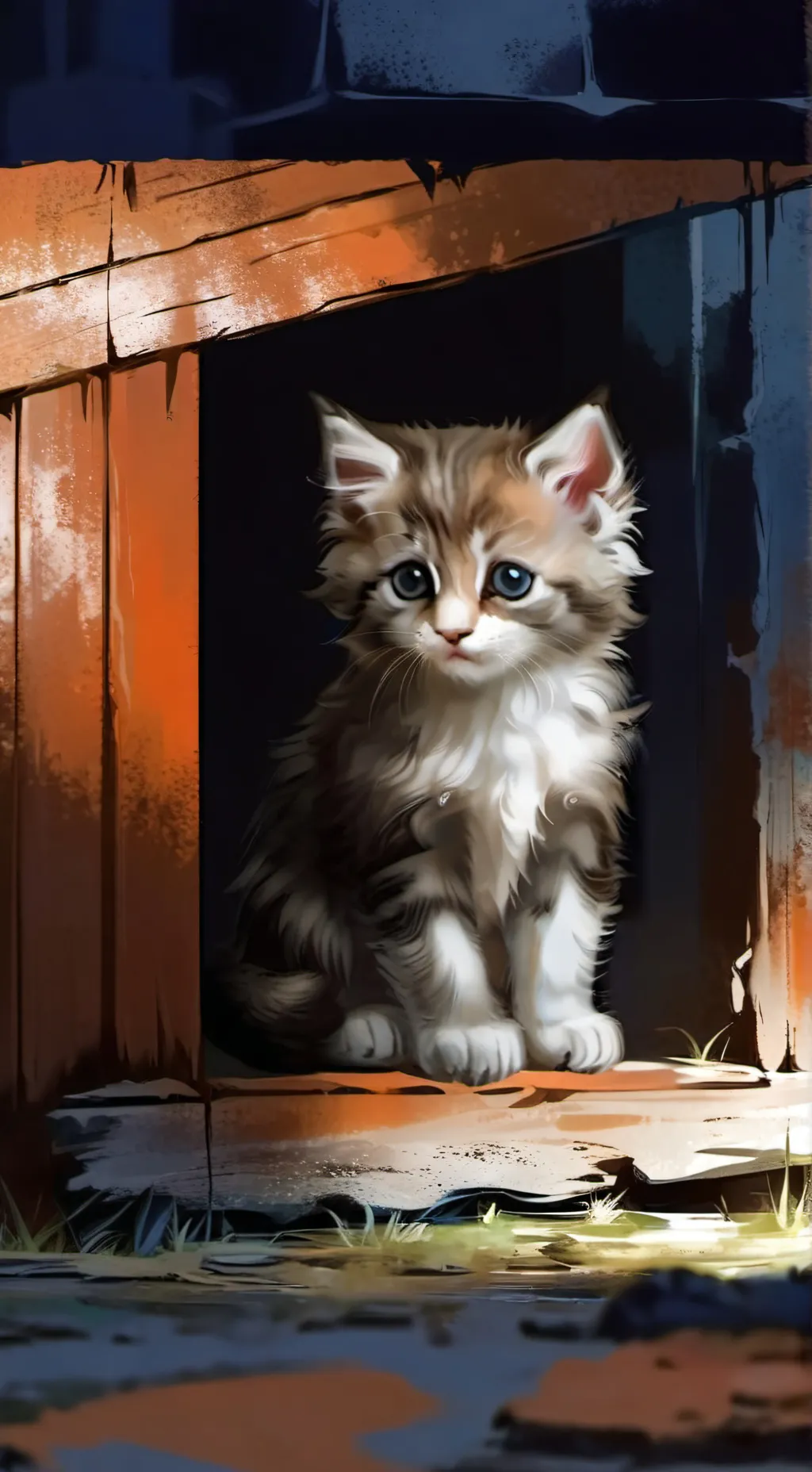 ai character: 🍪-Космо-🐈 background