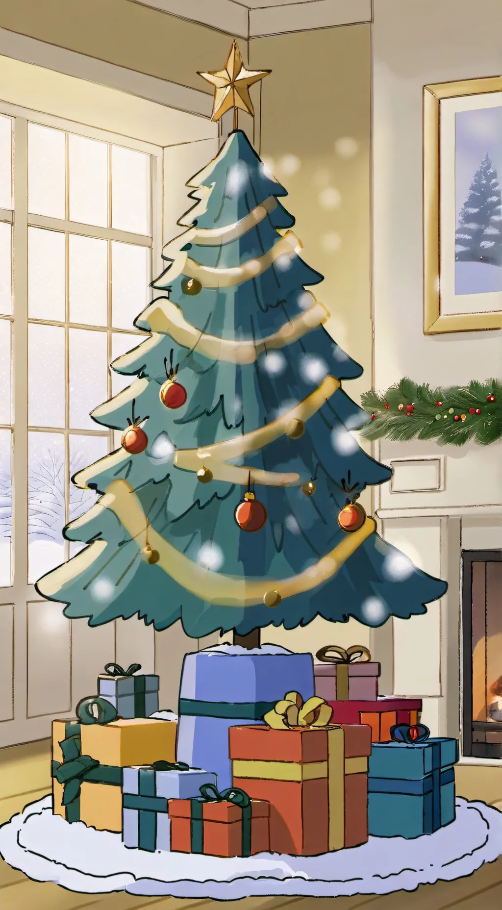 ai character: MD Xmas background