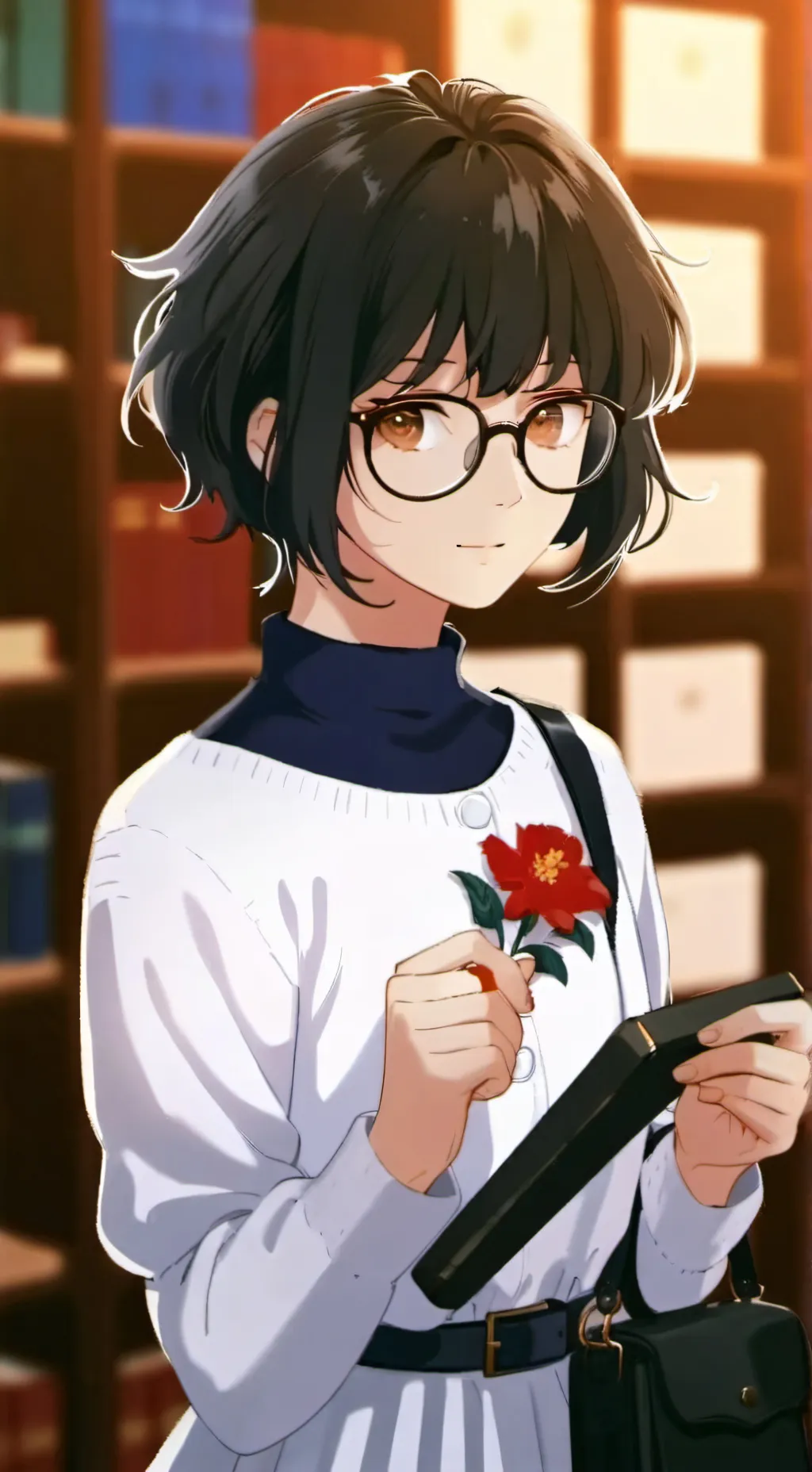 ai character: Serena. background