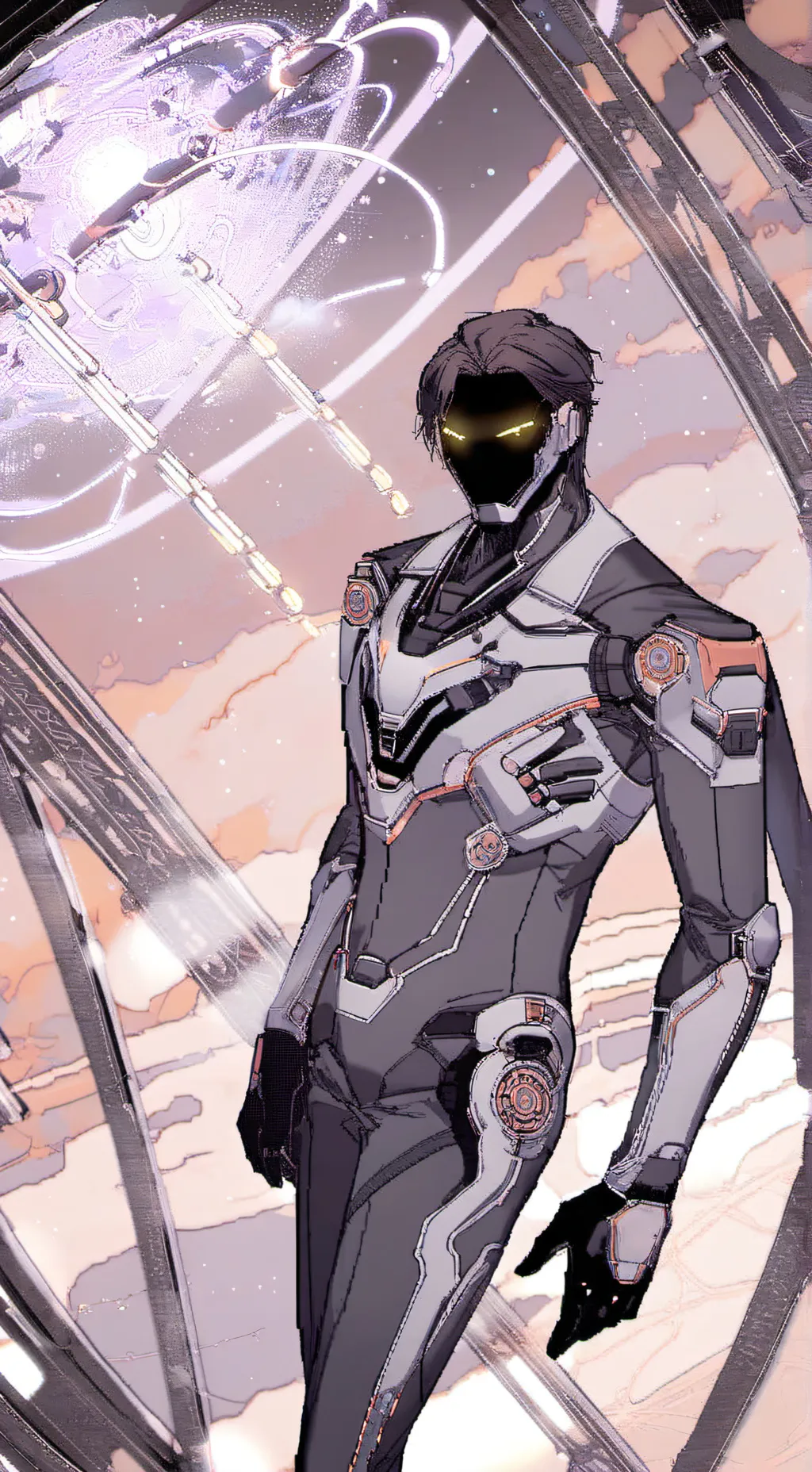 ai character: Flyn Galaxia  background