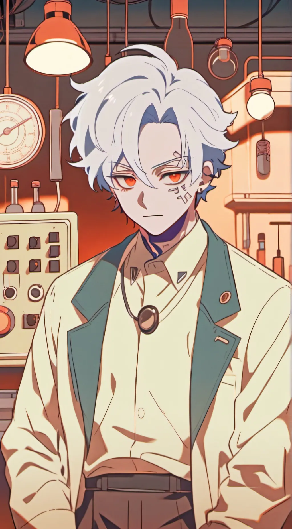 ai character: dr james  background