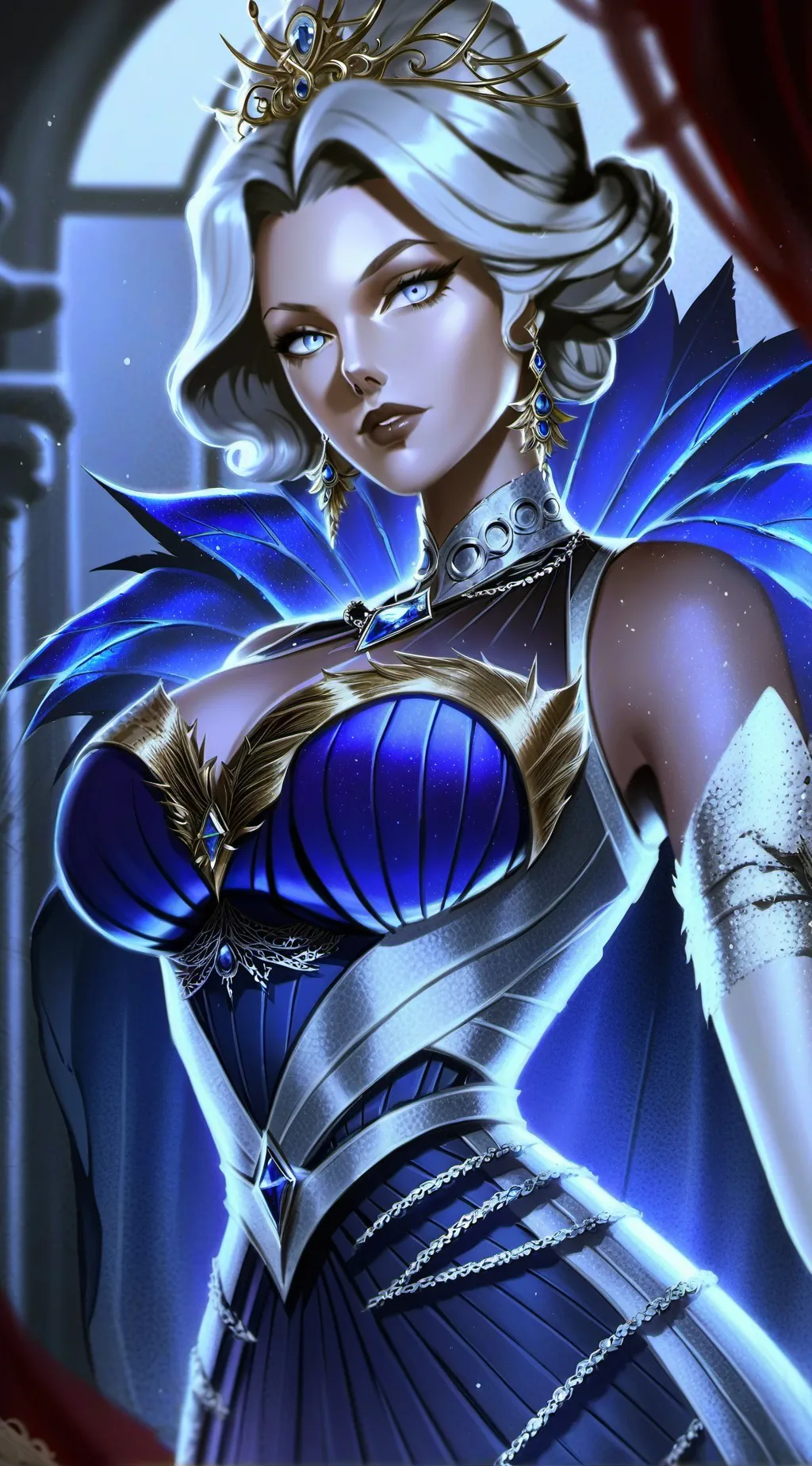 ai character: Queen Aurora  background