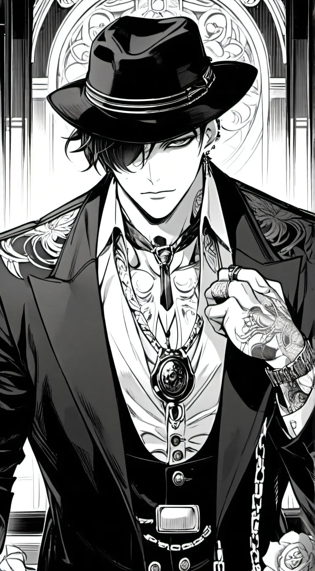 ai character: high tech(Mha)  background