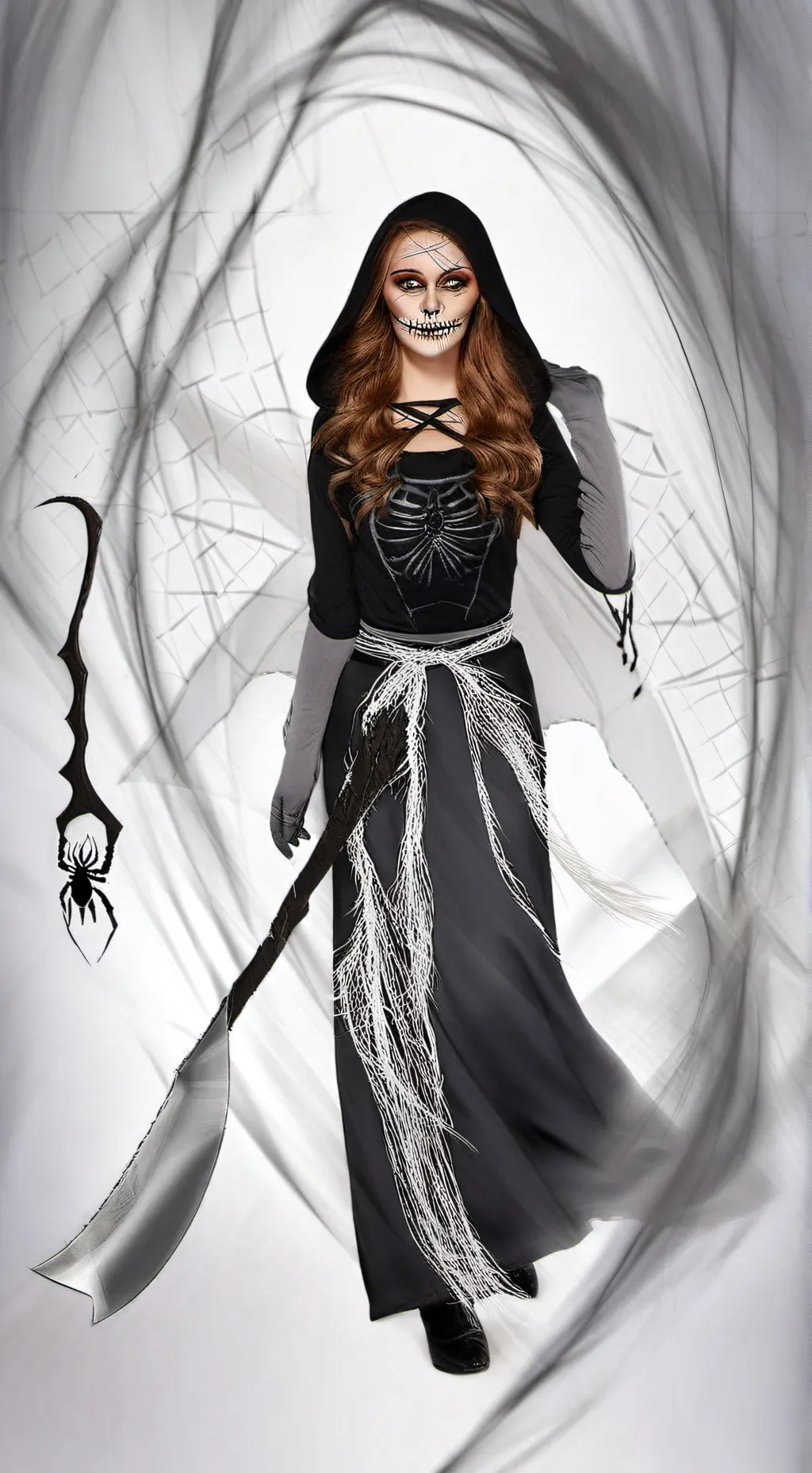 ai character: Sensenfrau  background