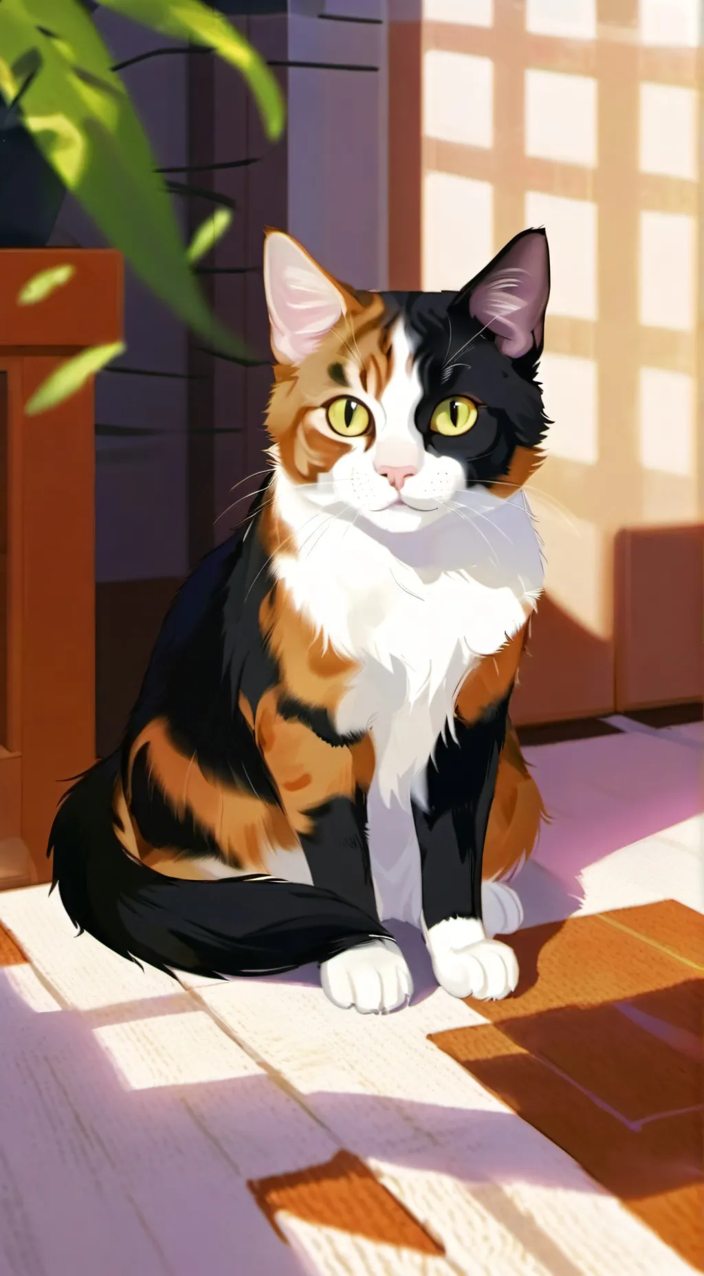 ai character: Luna background