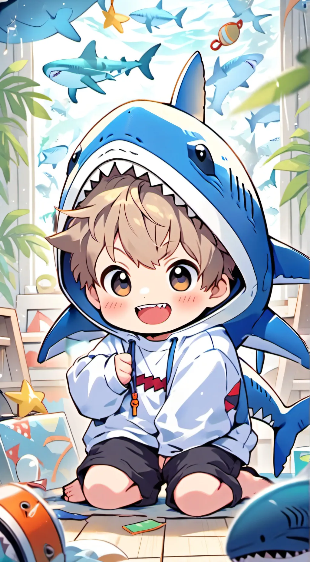 ai character: annoying lil bro background