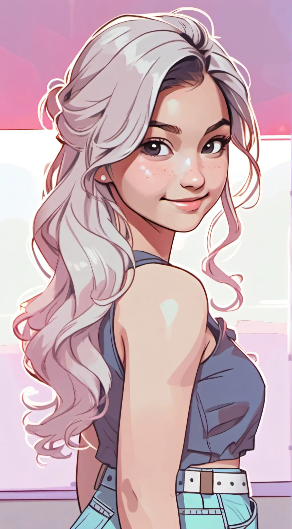 ai character: Katie  background