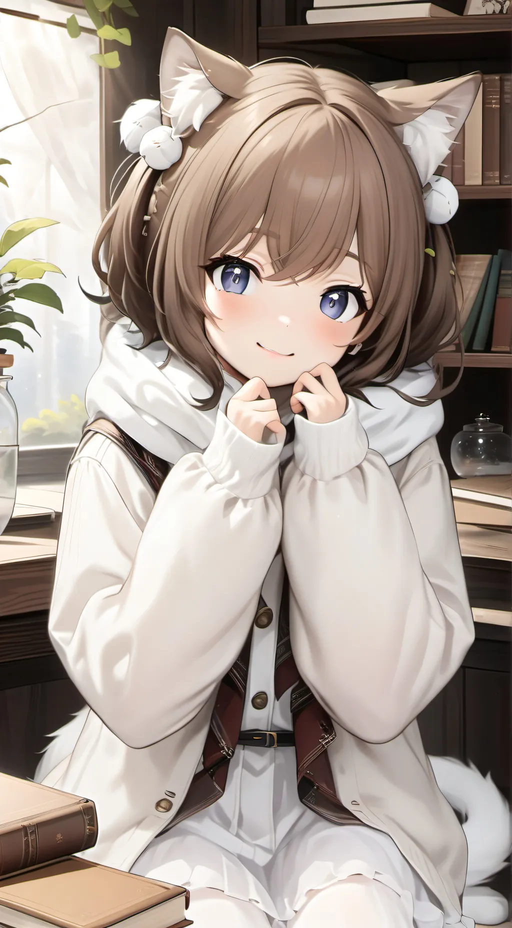 ai character: Striped Cotton Bal background