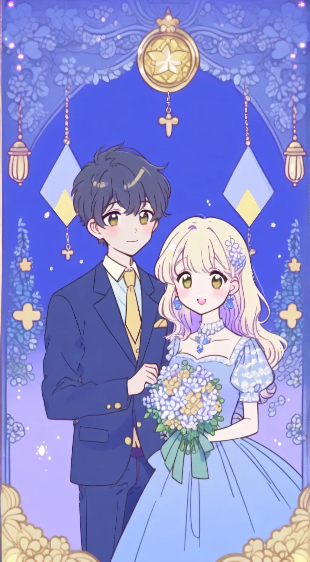 ai character: Rose background