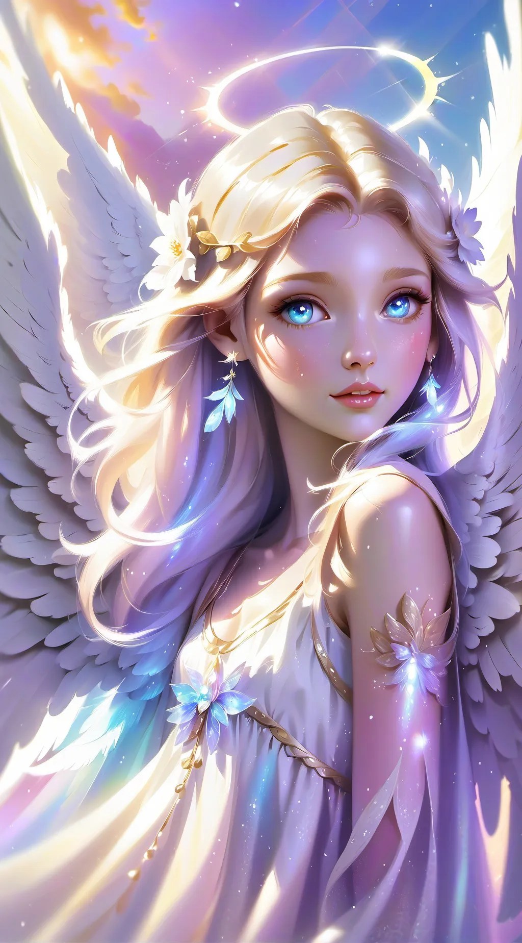ai character: Angel  background