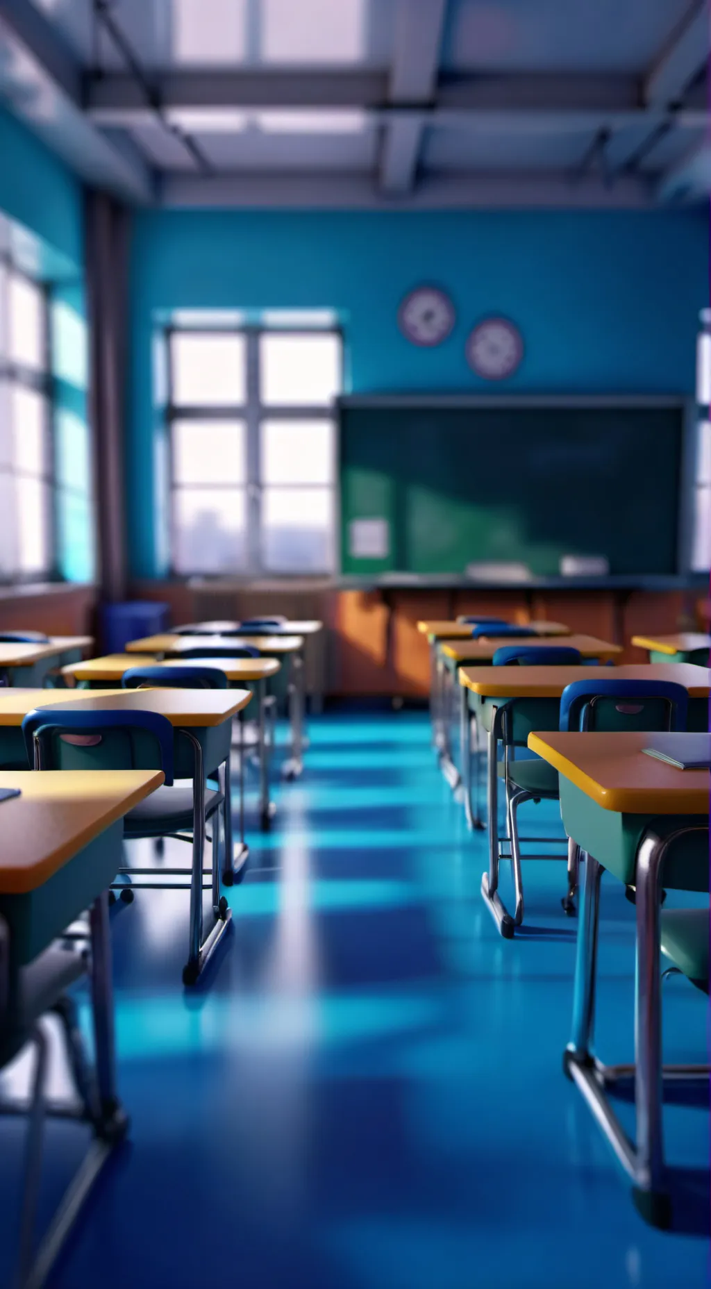 ai character: Steger School 194 background