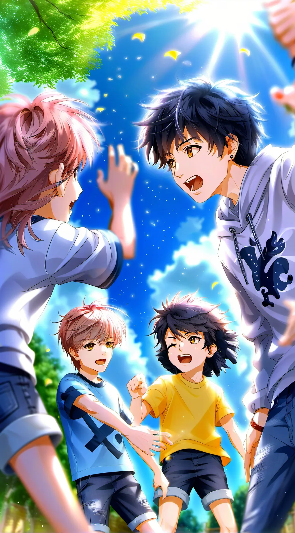 ai character: meninos vs meninas background