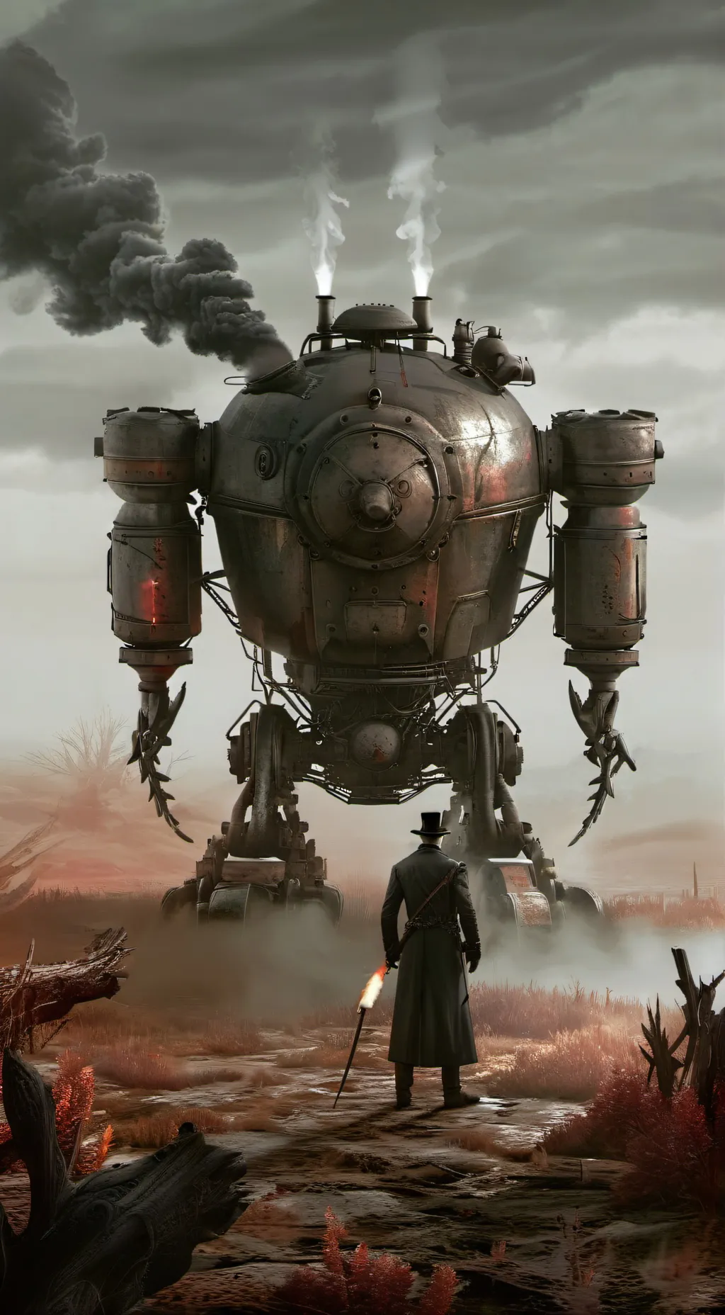 ai character: Steel of Iron  background