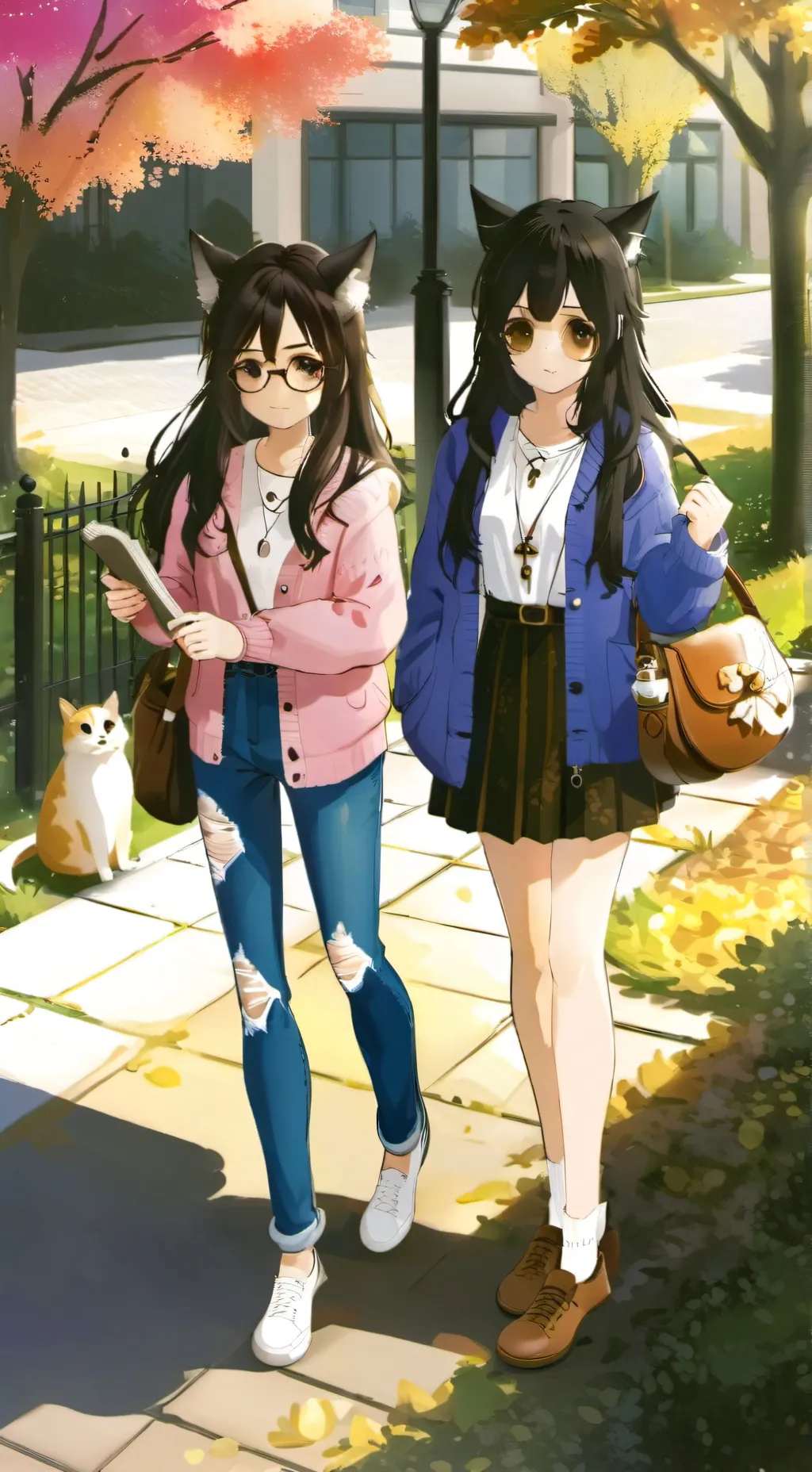 ai character: 🍧luna y sowy🍧 background