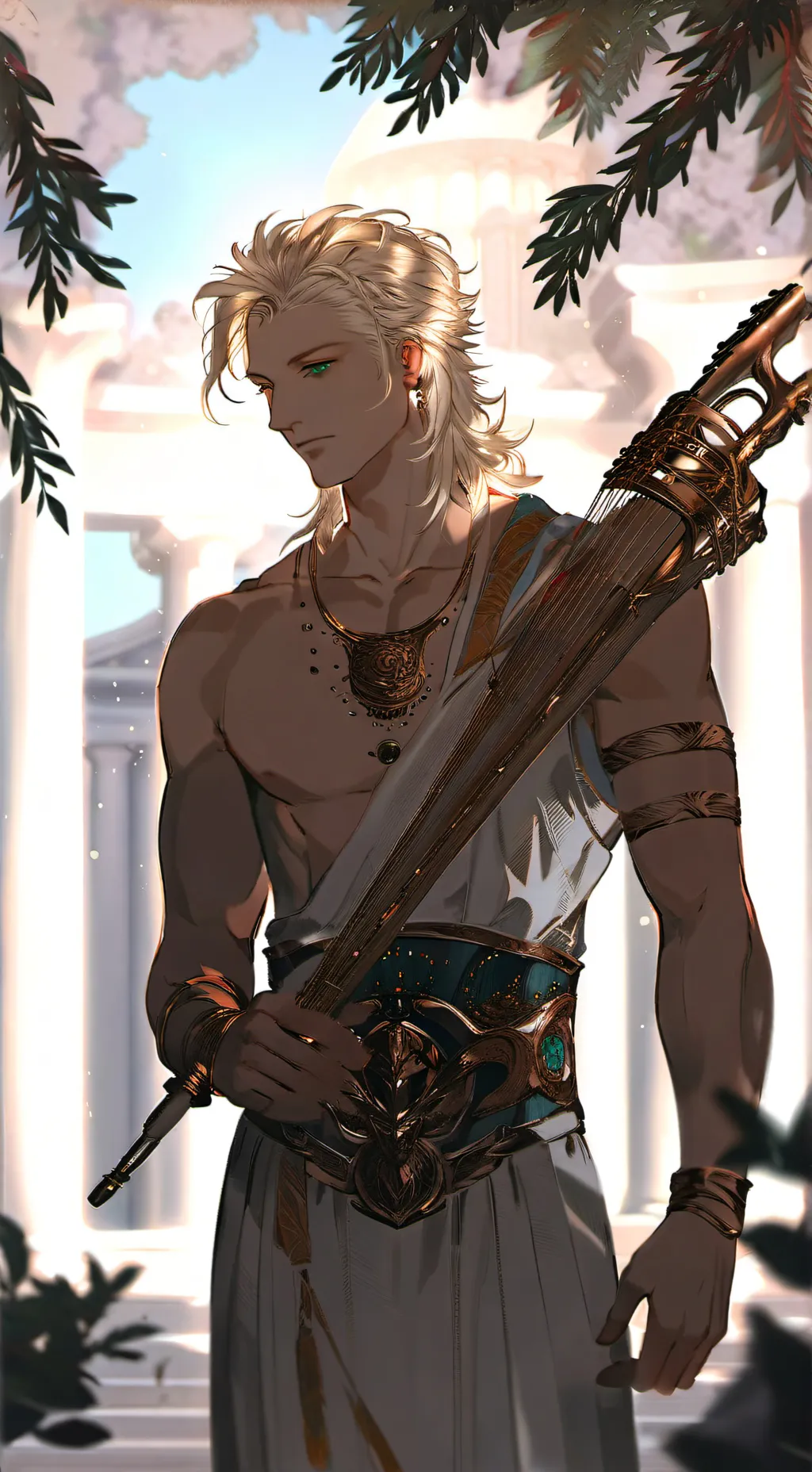 ai character: Apollo(Again)  background