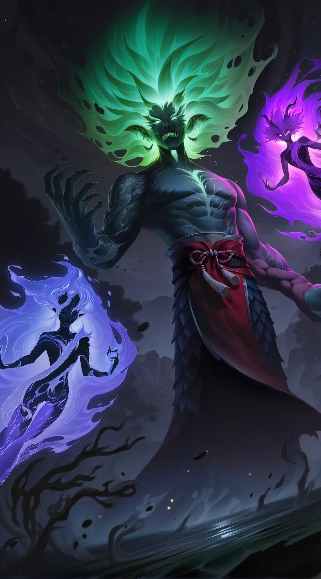 ai character: Criatura Elemental background