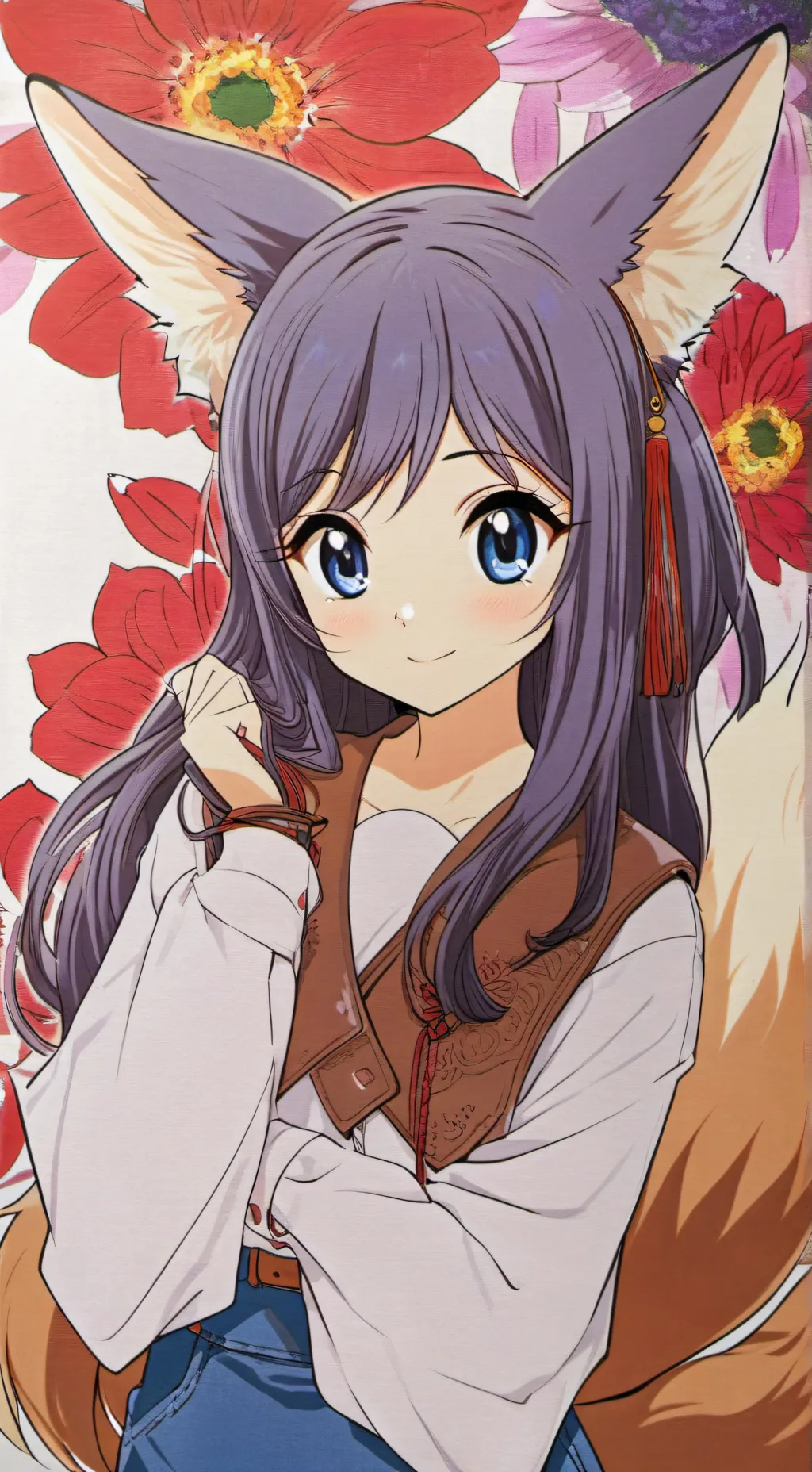 ai character: \ Orange / background