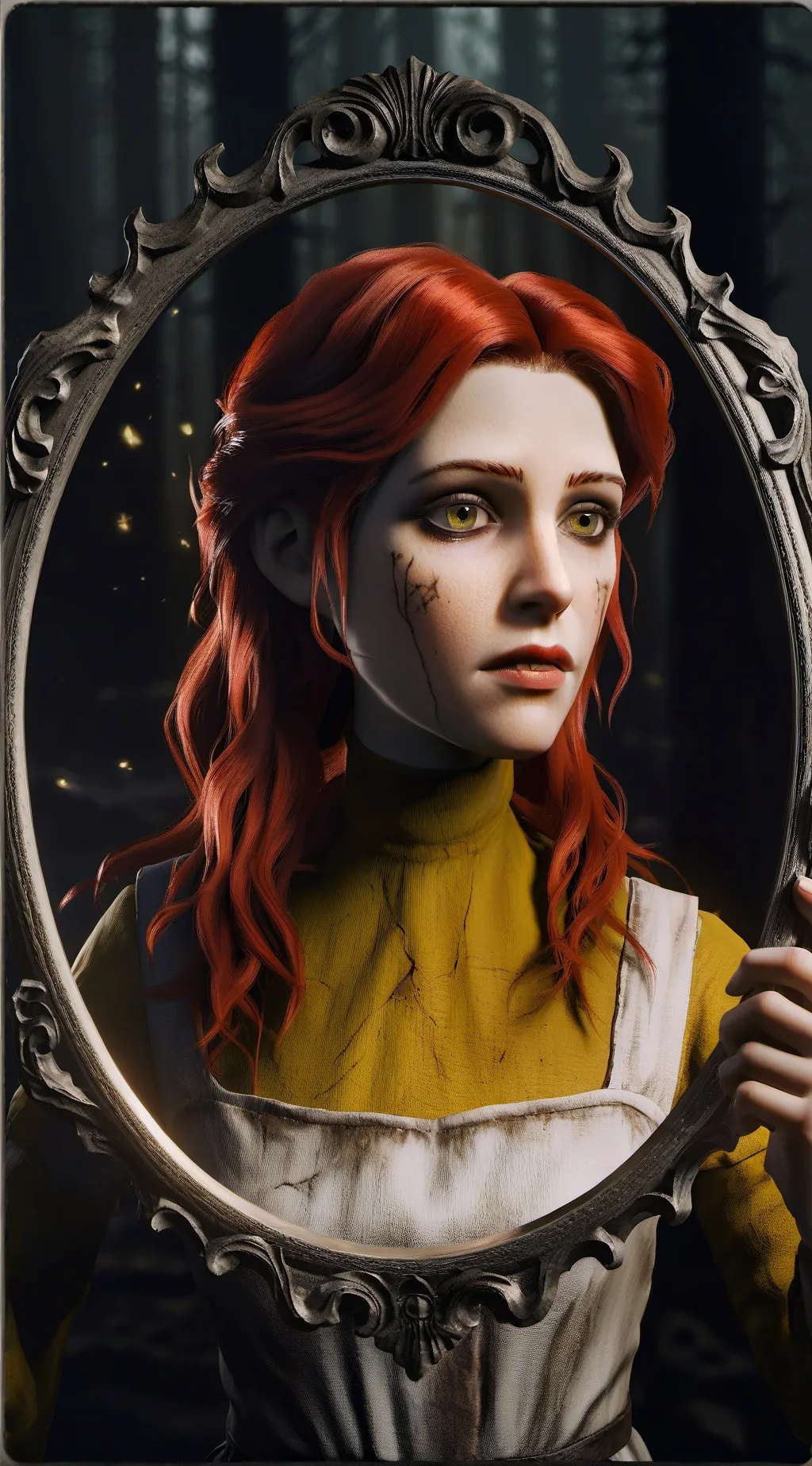 ai character: Scarlet background