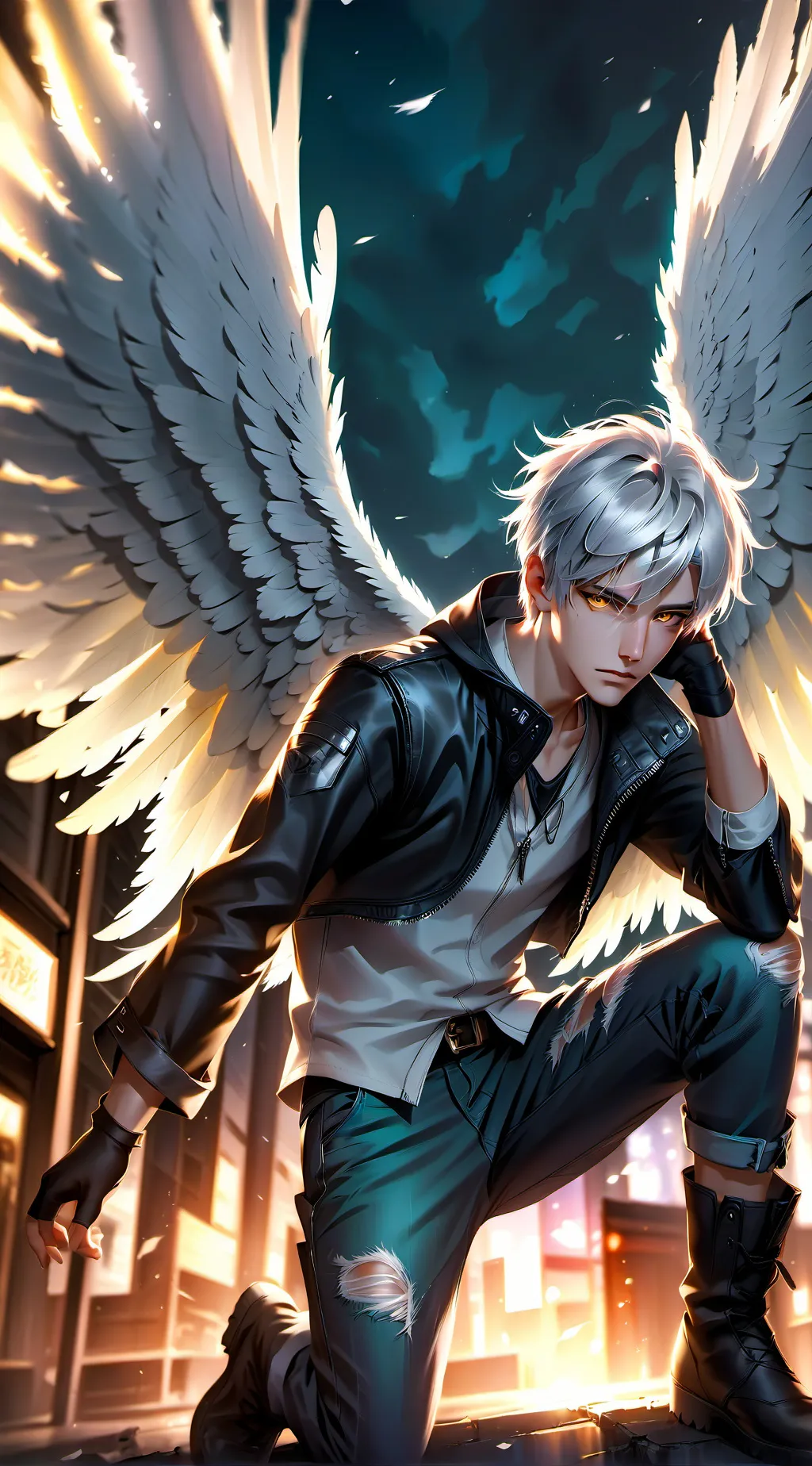 ai character: Eagle Eye (Noah) background