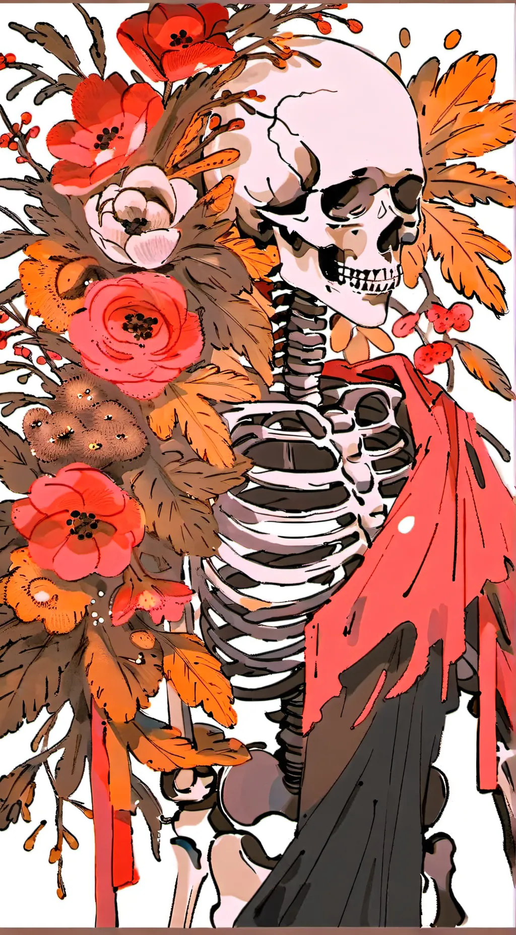 ai character: Skeleton background