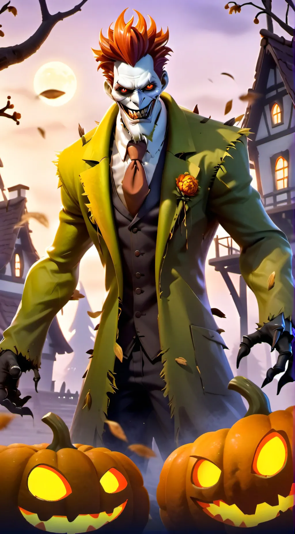 ai character: Pumpkin Lord background