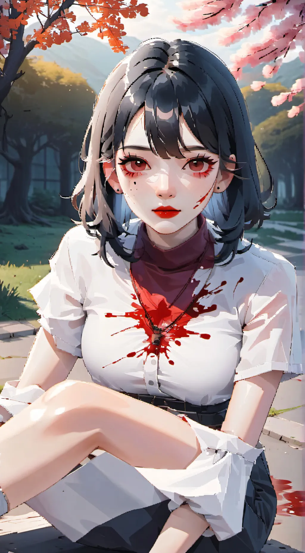 ai character: Sprunki hates you  background