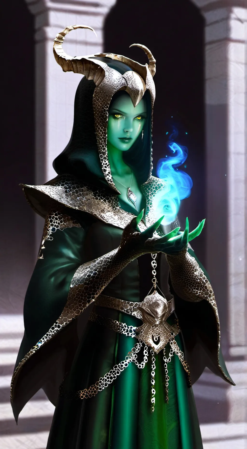 ai character: Elvira background