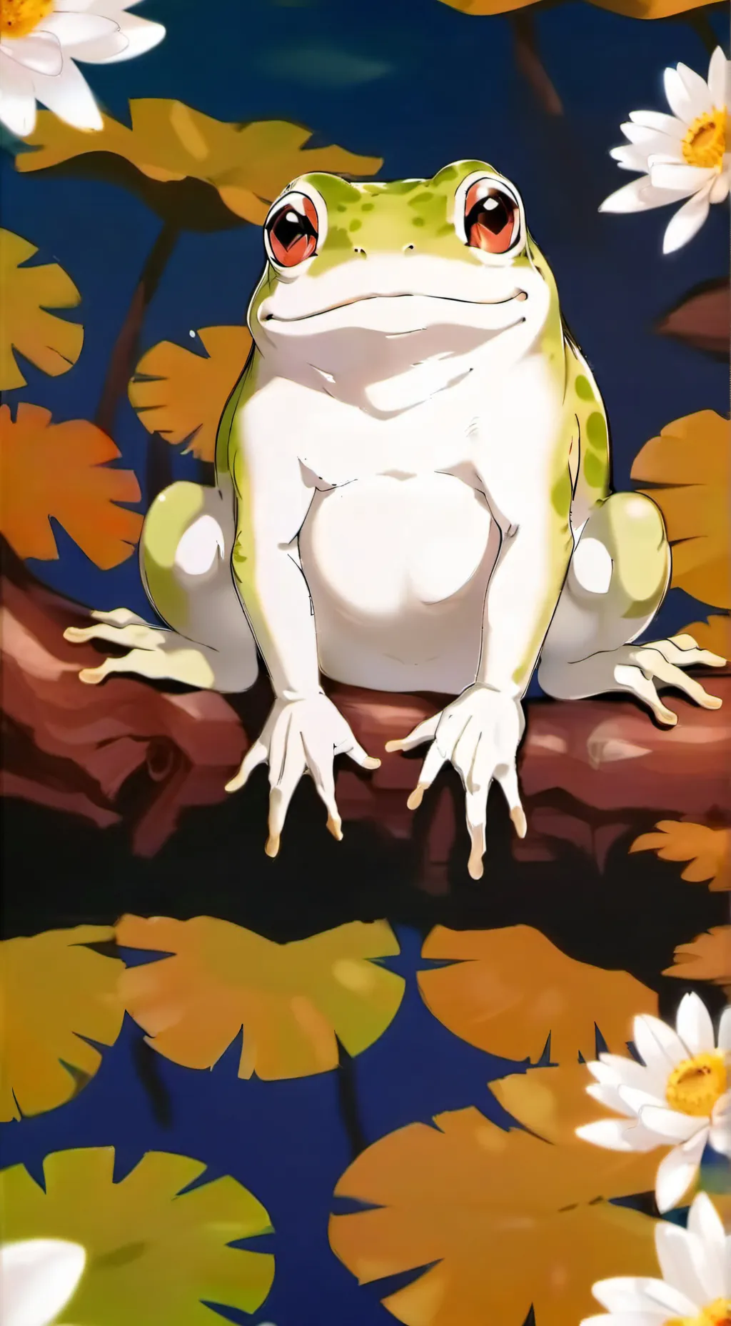 ai character: MWIR FWOGGY! background