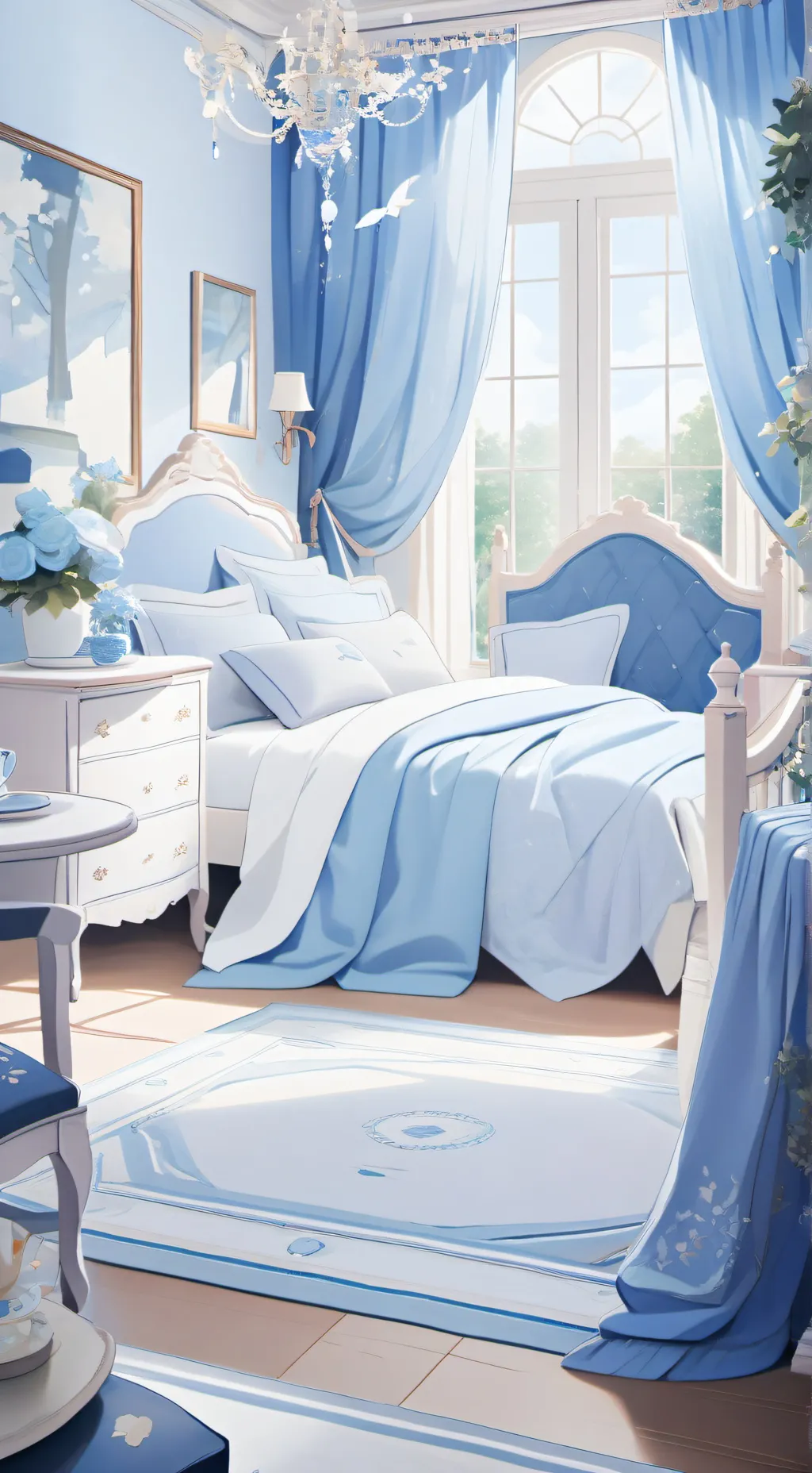 ai character: the sleepover  background