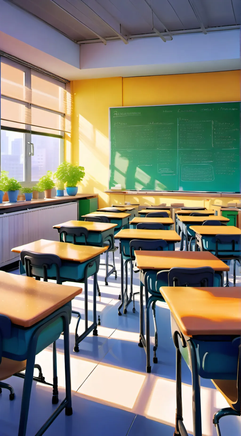 ai character: school! background