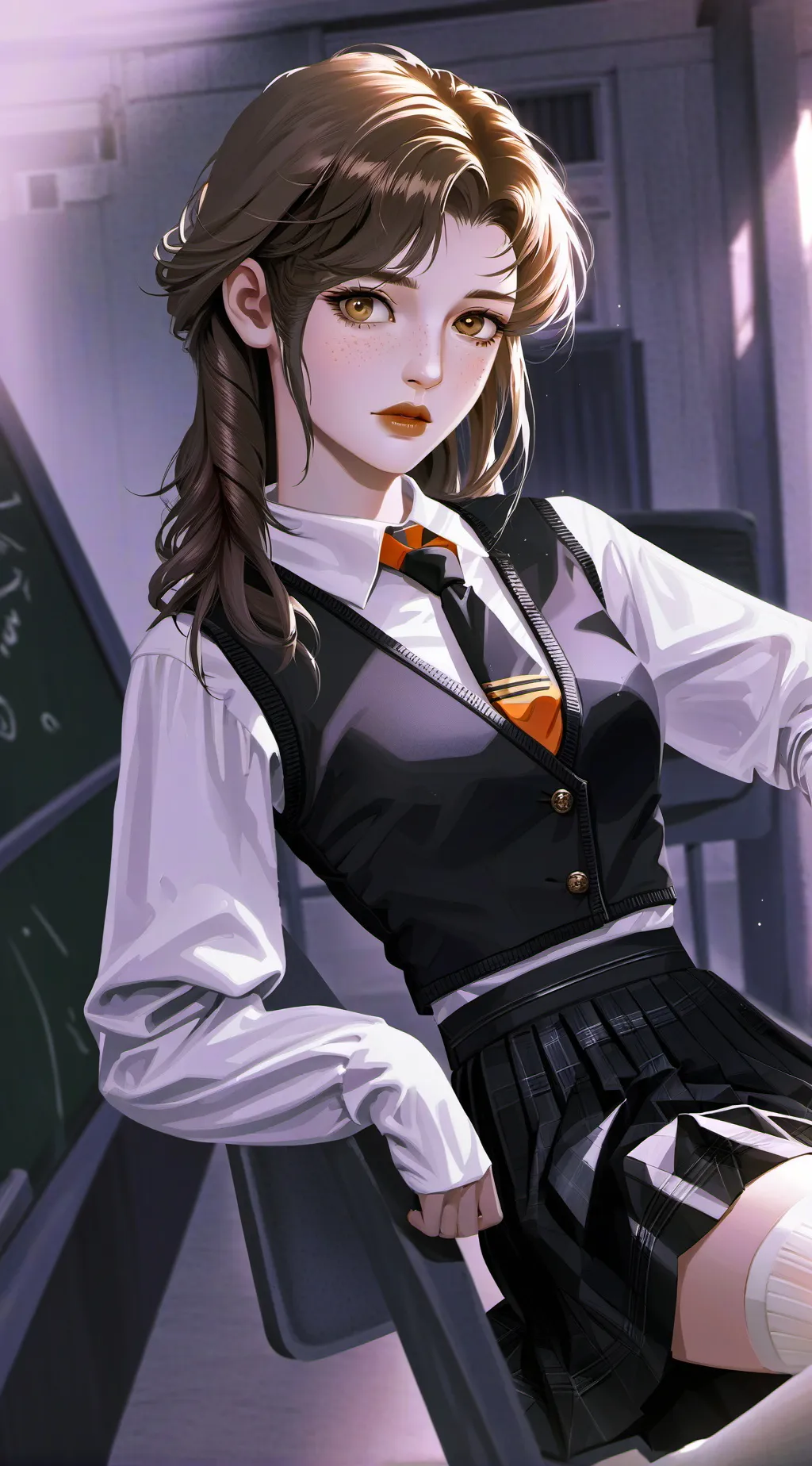 ai character: Silvie Venicie  background