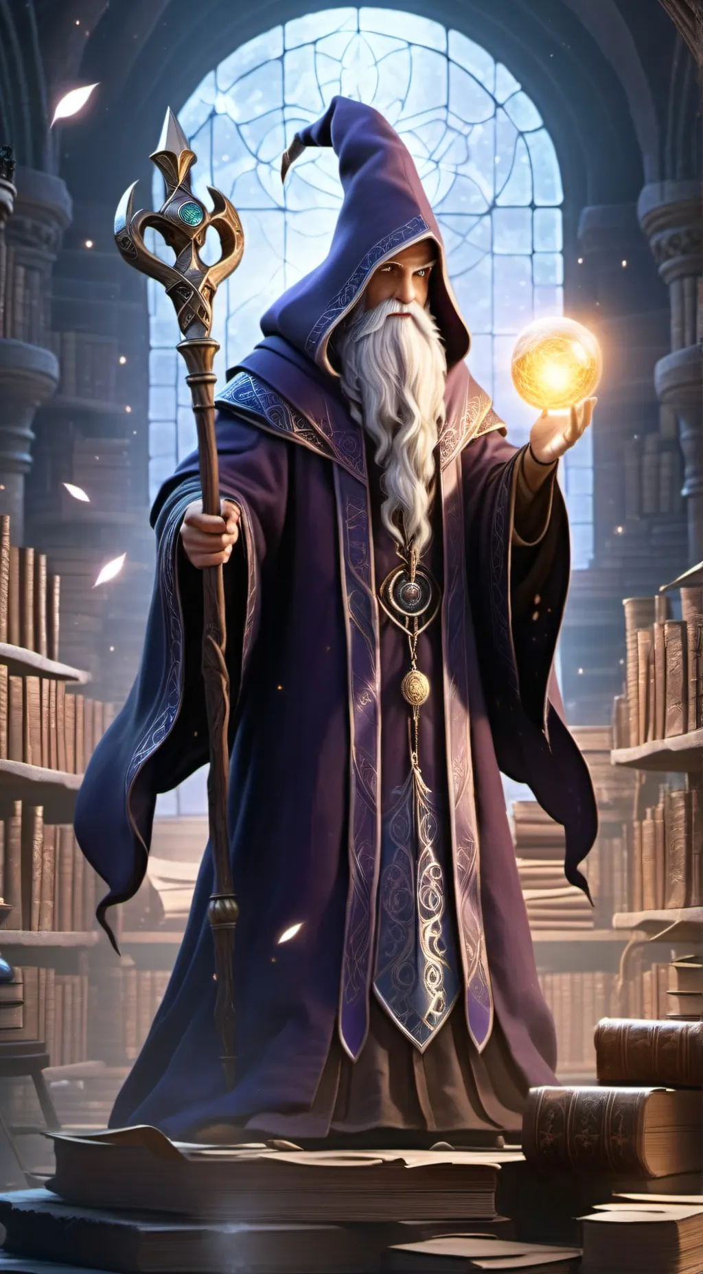 ai character: wizards background