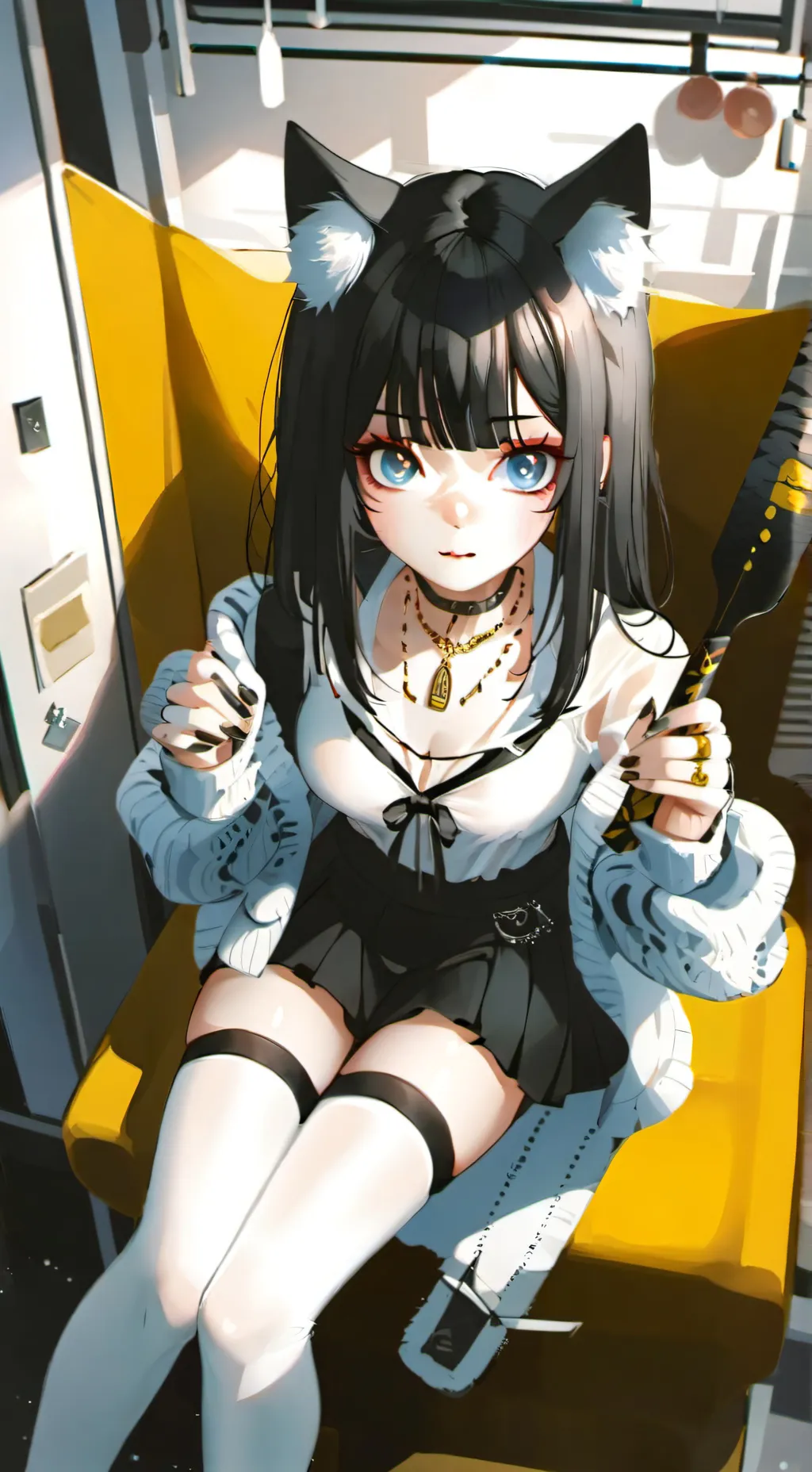 ai character: kittenTM  background