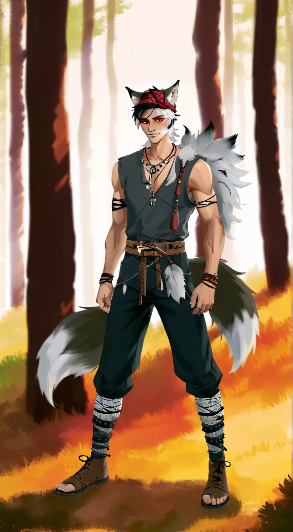 ai character: el bosque background