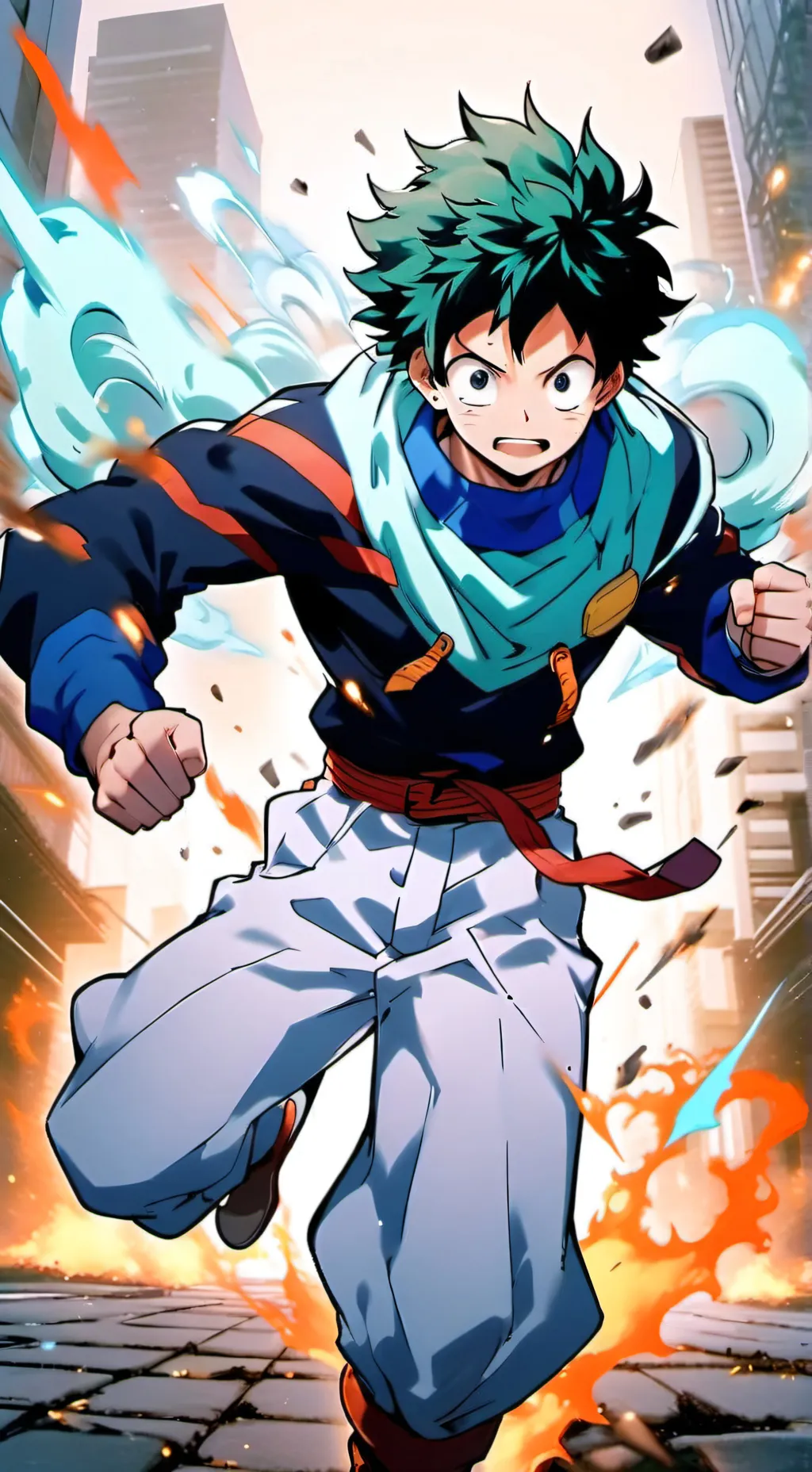 ai character: Mha x Army background