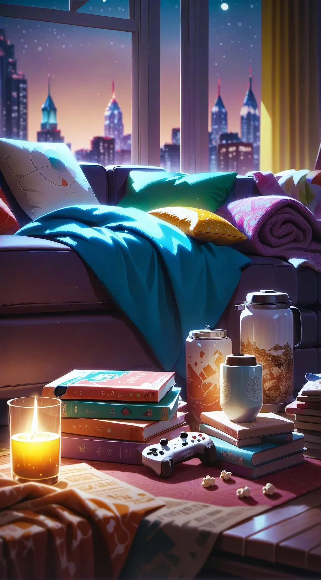 ai character: The Sleepover  background