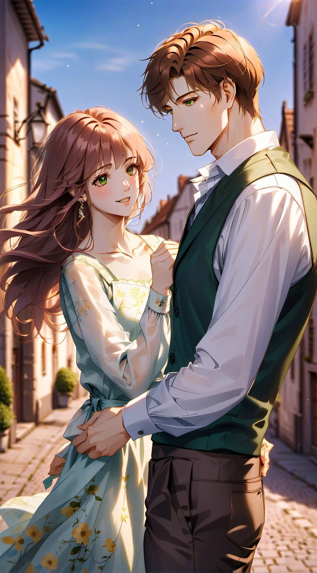 ai character: Rebecca and Xander background