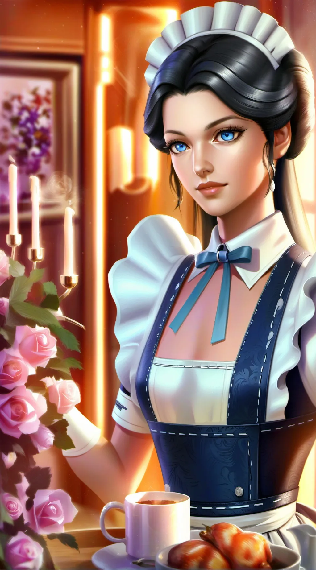ai character: Savannah (a maid) background