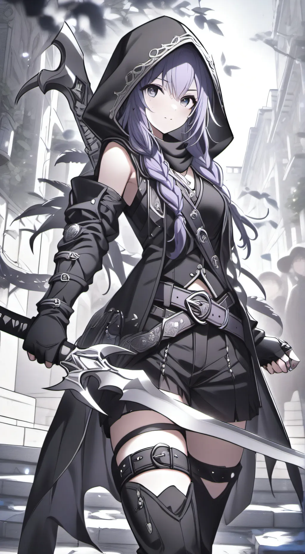 ai character: Qiza wit background