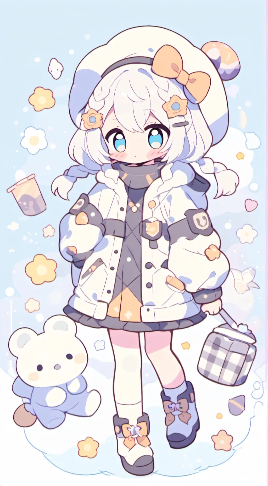 ai character: чибик background