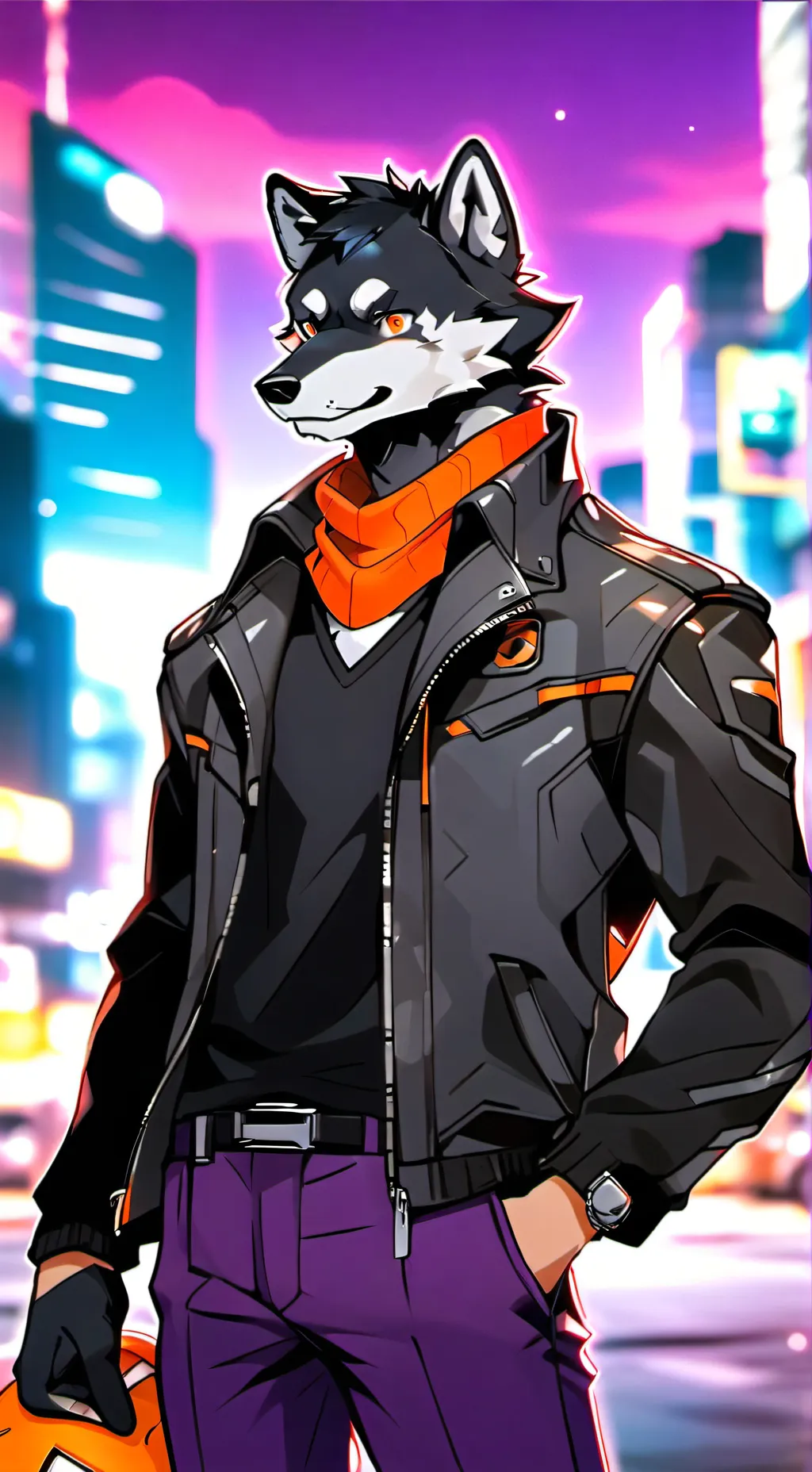 ai character: u furry background