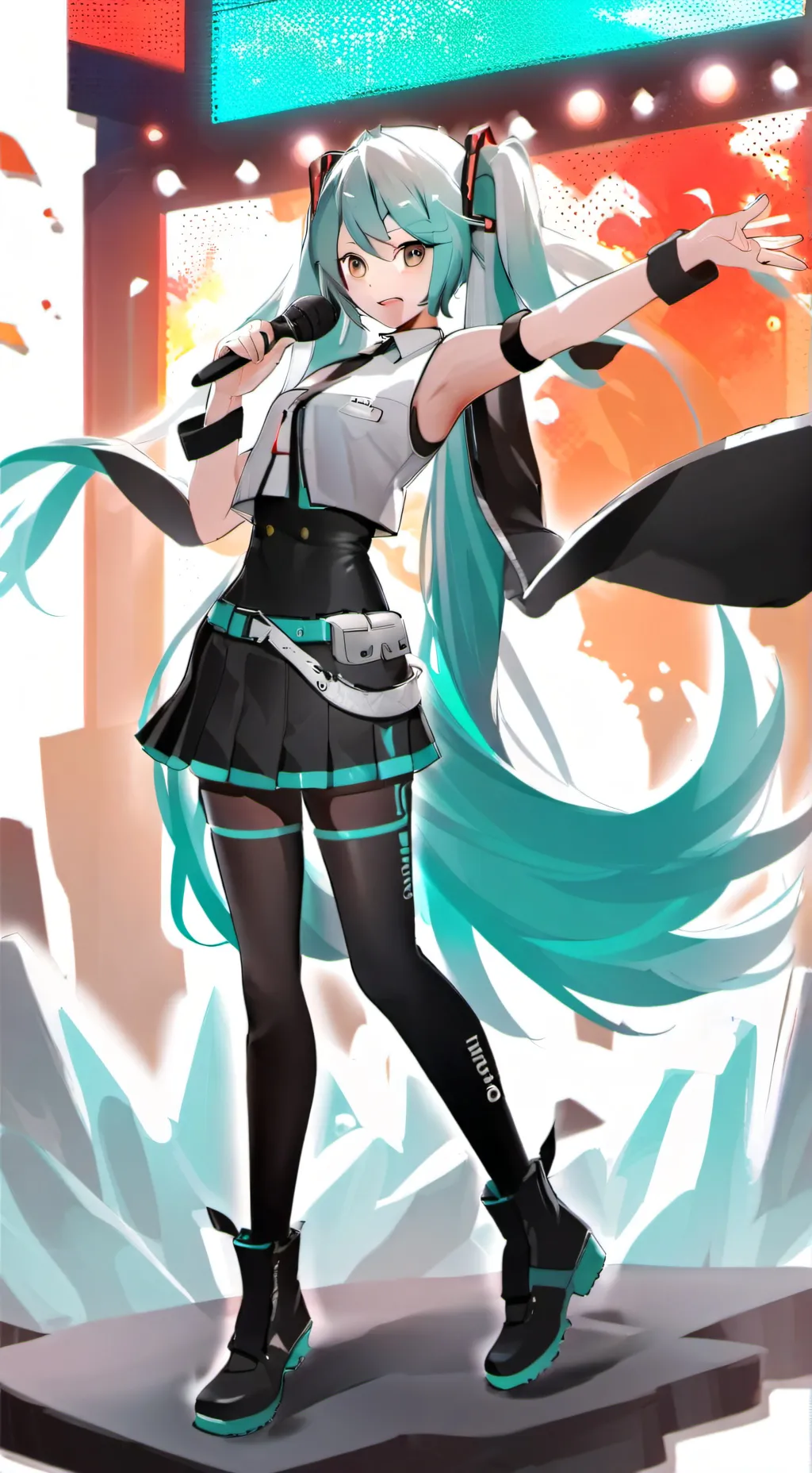 ai character: Miku background